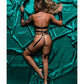 Role Play Bondage Baddie 7 pc Set Black M/L