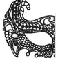Shots Ouch Black & White Lace Eye Mask - Empress Black