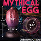 Creature Cocks Dragon Hatch Silicone Egg - Large Multi Color